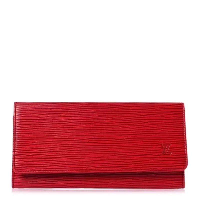 Louis Vuitton Epi Porte Yen Wallet Castillan Red -FINAL SALE NO RETURNS