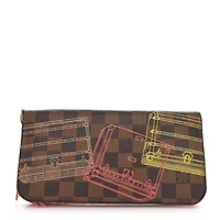 Louis Vuitton Damier Ebene 2014 Christmas Animation Zippy Wallet -FINAL SALE NO RETURNS