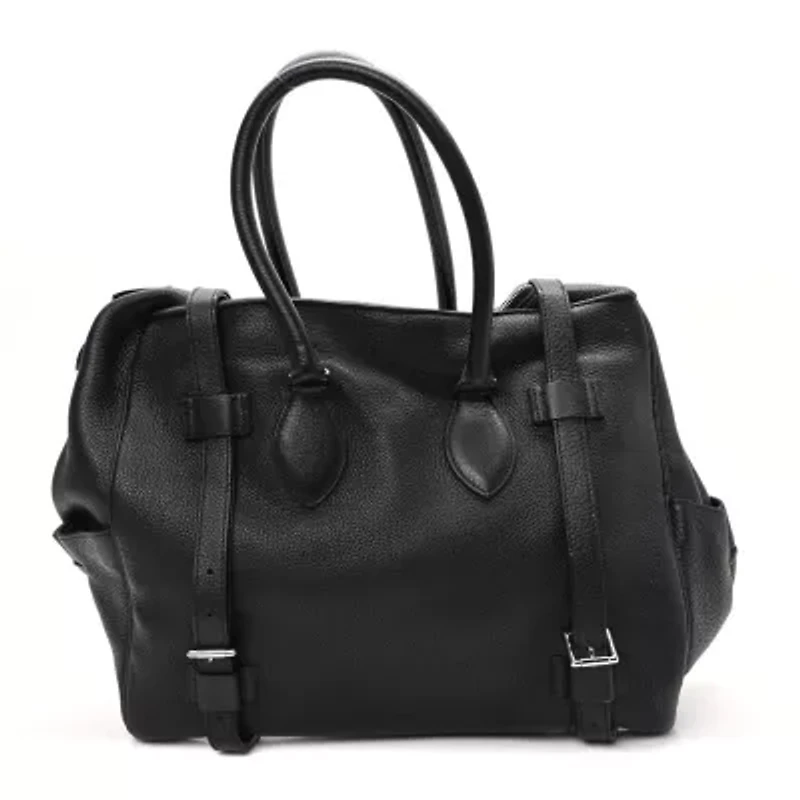 Hermes Taurillon Clemence Pursangle 35 Black -FINAL SALE NO RETURNS