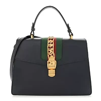 Gucci Calfskin Mini Sylvie Top Handle Bag Hibiscus Red -FINAL SALE NO RETURNS