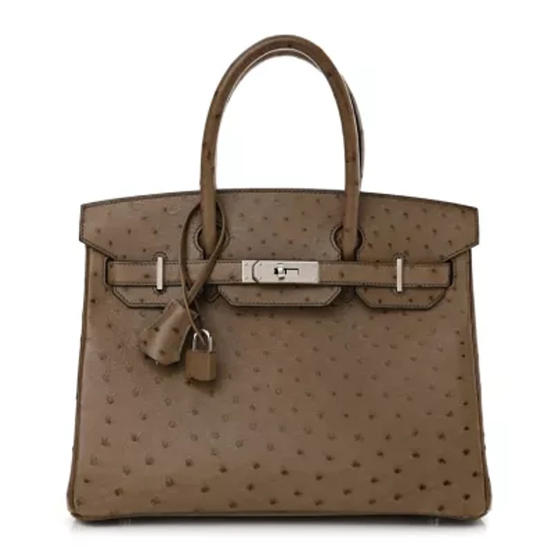 Hermes Ostrich Birkin 30 Bougainvillea -FINAL SALE NO RETURNS