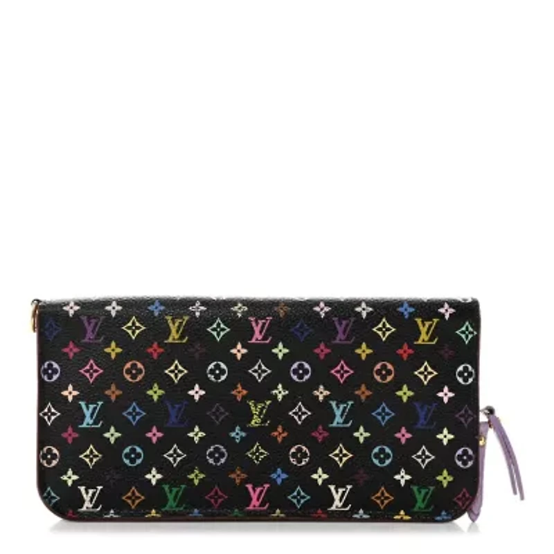 Louis Vuitton Monogram Multicolor Insolite Wallet Black Violet -FINAL SALE NO RETURNS