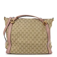 Gucci Twins Two-Way Tote Bag GG Canvas -FINAL SALE NO RETURNS