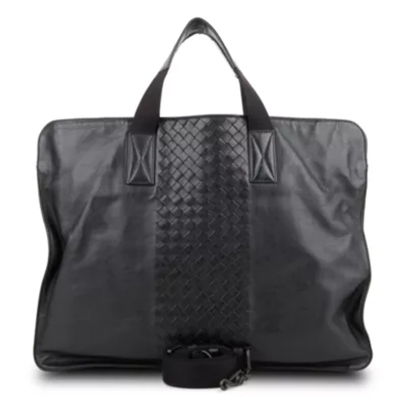 Bottega Veneta Two-Way Business Bag Intrecciato -FINAL SALE NO RETURNS