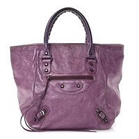 Balenciaga Agneau Classic Hardware S Sunday Tote Murier -FINAL SALE NO RETURNS
