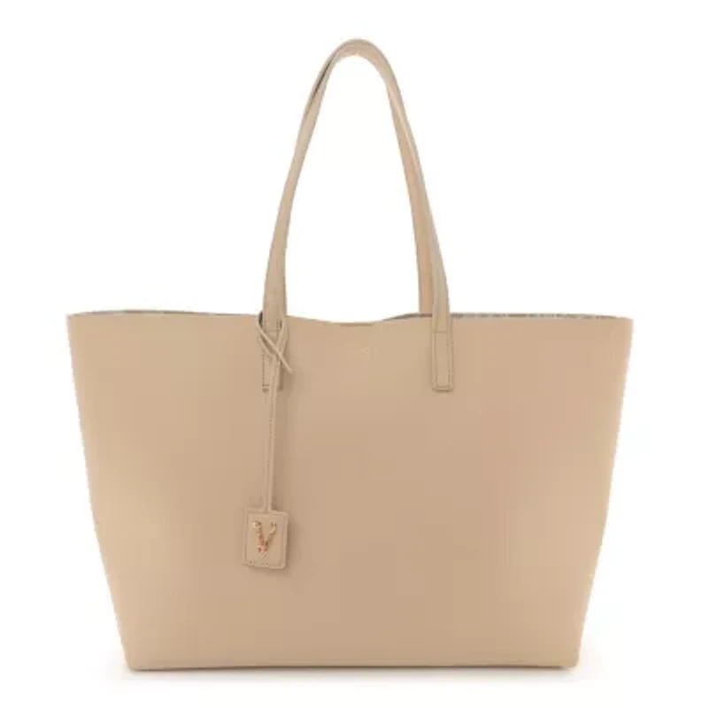 Versace Calfskin Virtus Tote Beige -FINAL SALE NO RETURNS