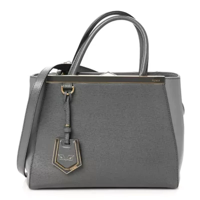Fendi Vitello Elite Petite 2Jours Tote Black -FINAL SALE NO RETURNS
