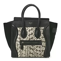 Celine Soft Calfskin My Lockme Chain Pochette Black -FINAL SALE NO RETURNS