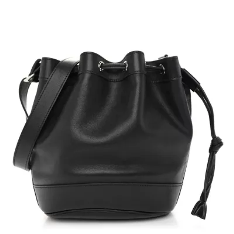 Hermes Evergrain Market Drawstring Bag 28 Black -FINAL SALE NO RETURNS