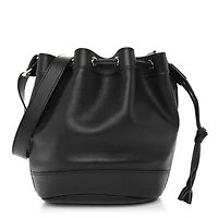 Hermes Evergrain Market Drawstring Bag 28 Black -FINAL SALE NO RETURNS