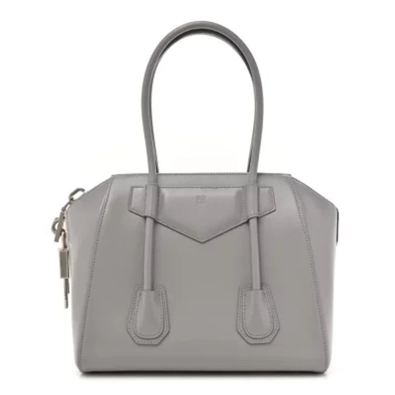 Givenchy Box Calfskin Medium Lock Antigona Grey -FINAL SALE NO RETURNS