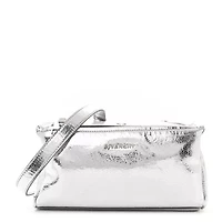 Givenchy Metallic Lambskin Mini Pandora Silvery -FINAL SALE NO RETURNS