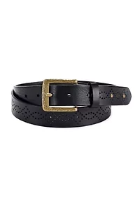 Daisy Blossom Leather Belt