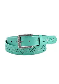 Daisy Blossom Leather Belt