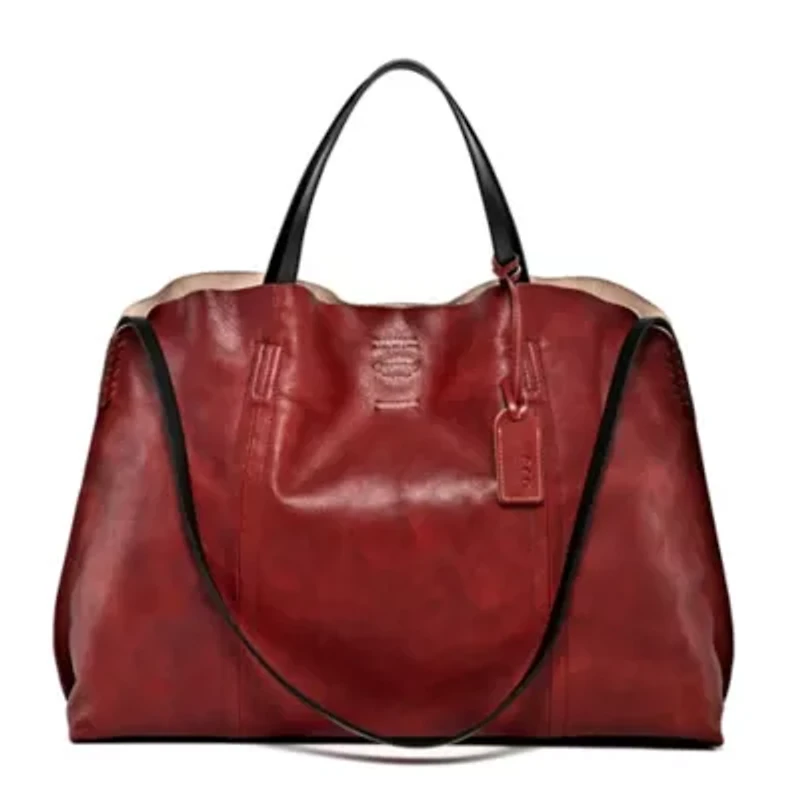 Forest Island Leather Tote
