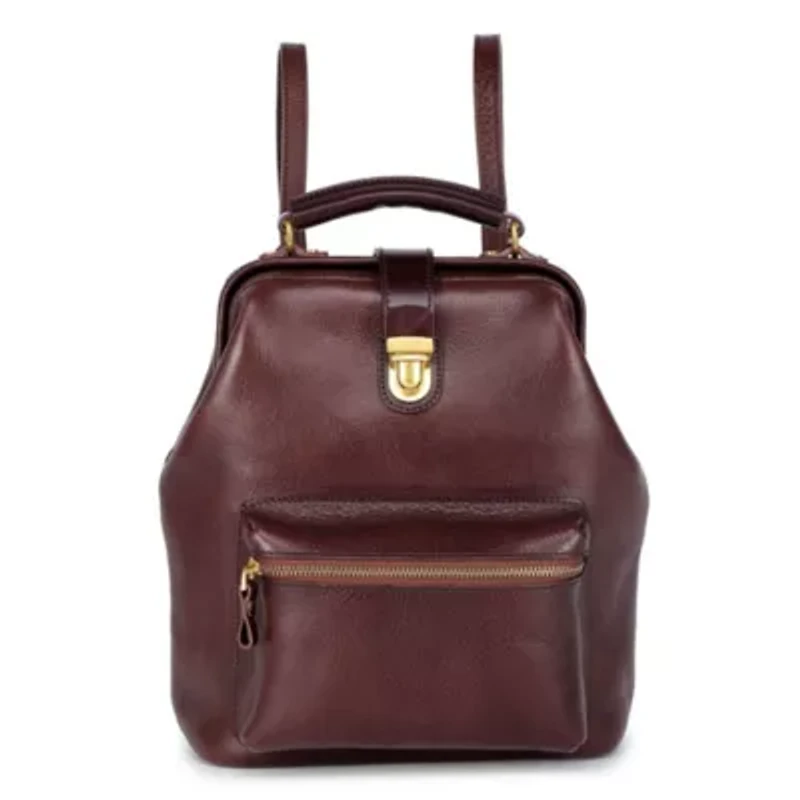 Doctor Convertible Leather Backpack