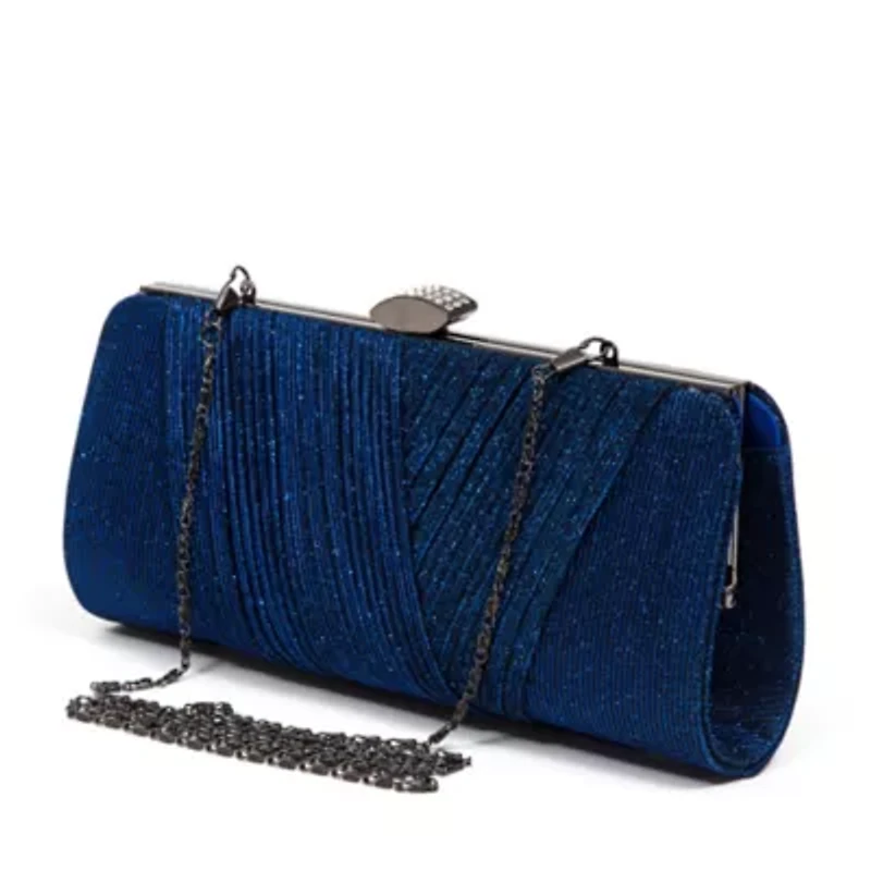 Jean Bag, Glitter Fabric Clutch