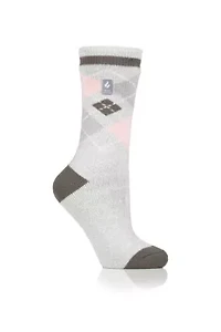 Lite Azelia Argyle Crew Sock