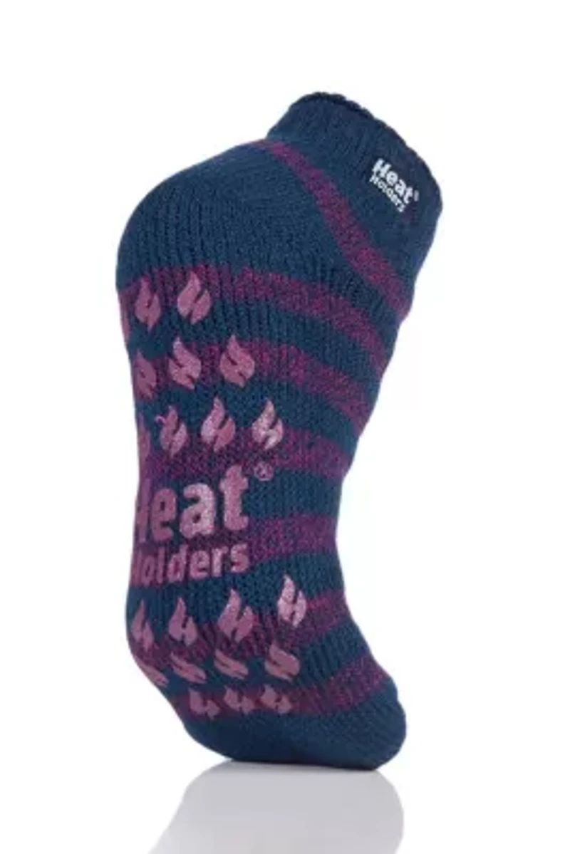 Irene Twist Stripe Ankle Slipper Sock