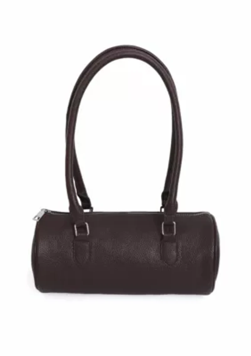 Brown Rounded Shoulder Bag