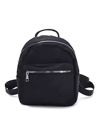 Black Sporty Small Backpack
