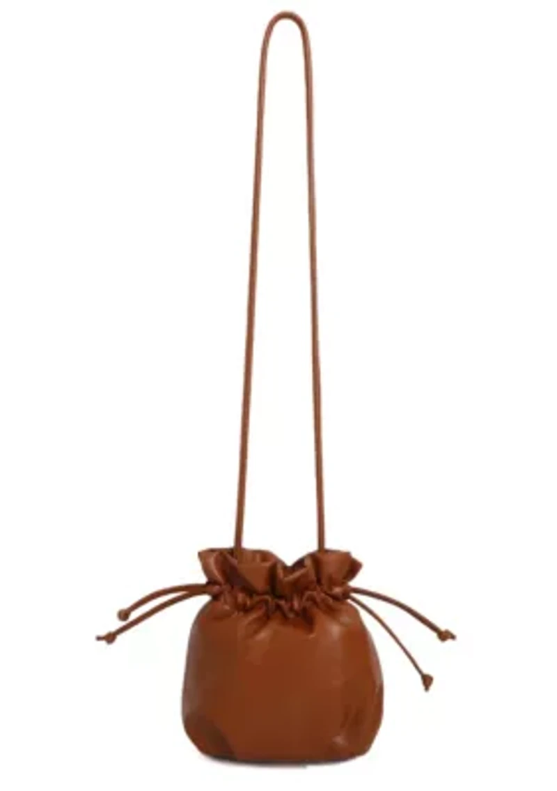 Rust Brown Scrunch Crossbody Bag