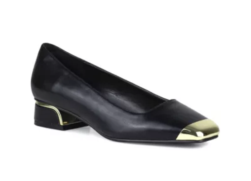 Eagle, Metallic Heel Cap Toe Flat