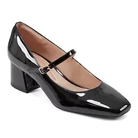 Marlay Block Heel Square Toe Dress Pumps