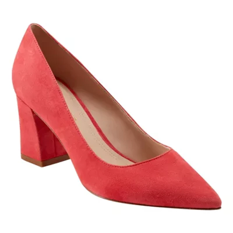 Zala Pointy Toe Block Heel Pumps