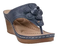 Women's Floral Slip-On Wedge