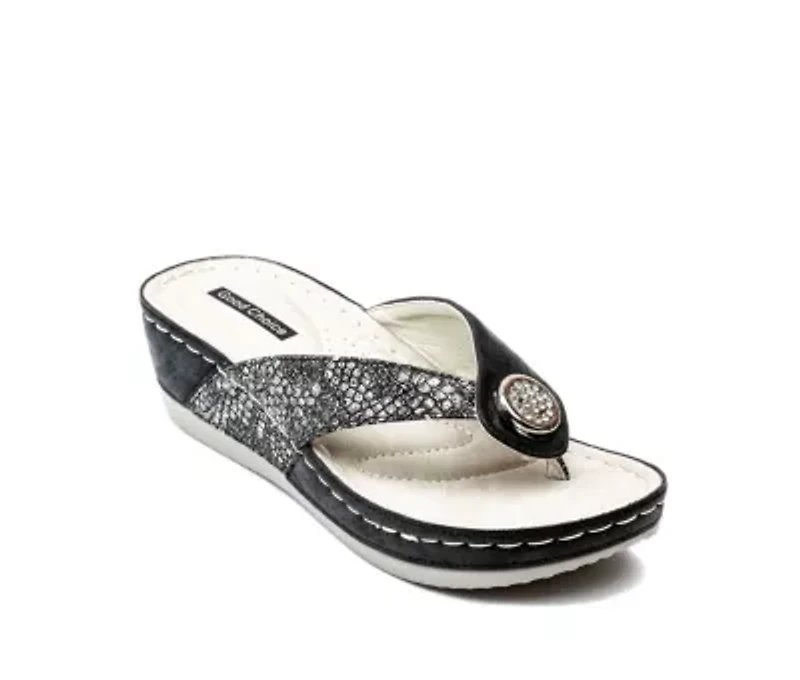 Dafni Low Wedge Comfort Sandal
