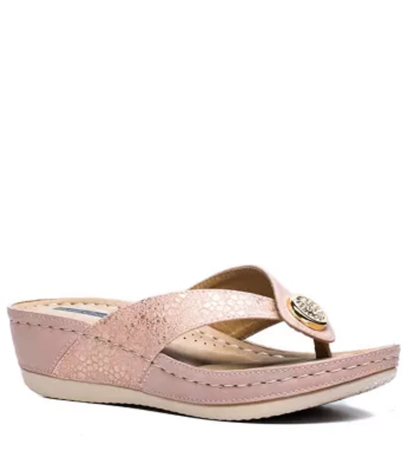 Dafni Low Wedge Comfort Sandal