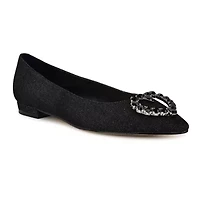 Hearts Slip-on Pointy Toe Dress Flats