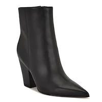 Ariza Block Heel Dress Ankle Booties