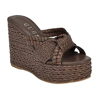 Eveh Knotted Jute Wrapped Platform Wedge Sandals
