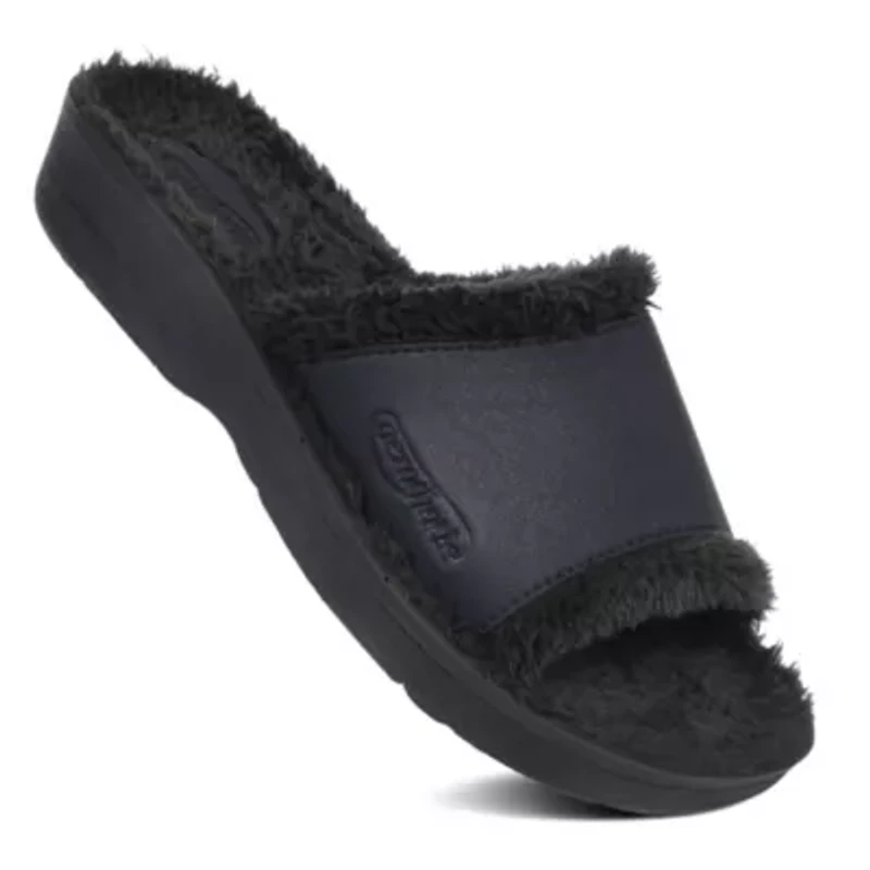 Aerothotic - Aspen Fuzzy Strap Women's Slipper