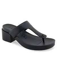 Clio Block Heeled Thong Sandals