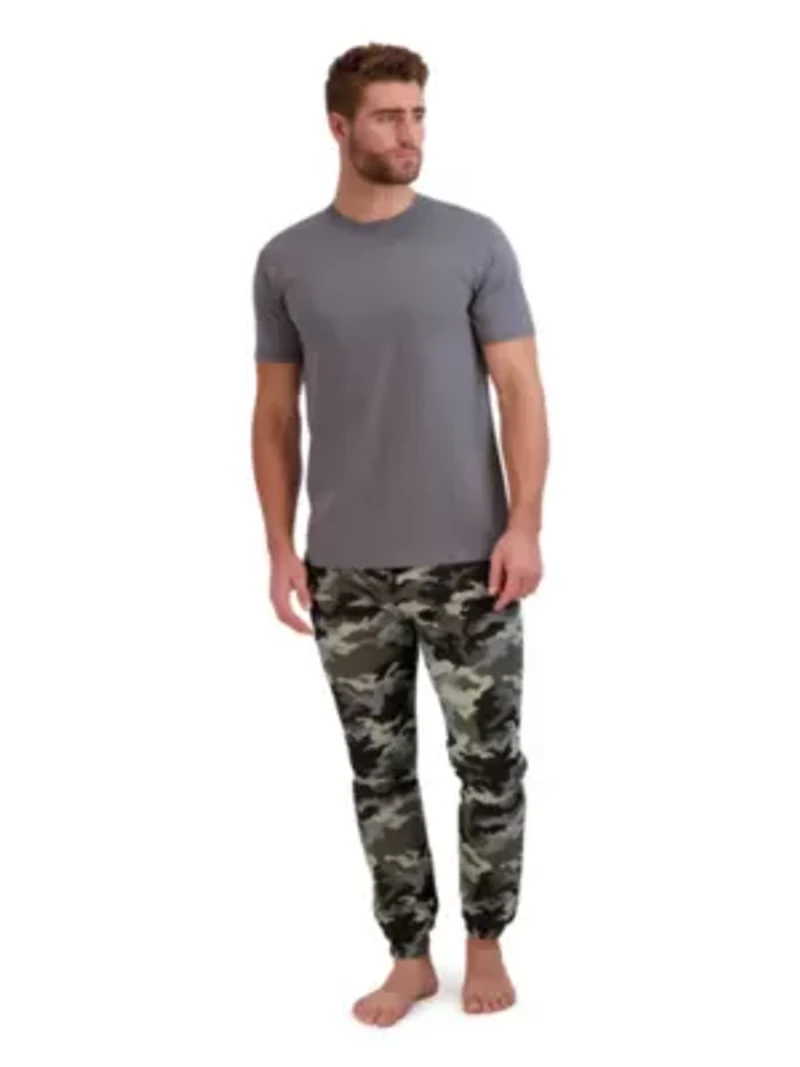 Men's Ultrasoft T-Shirt and French Terry Sleep Jogger Set
