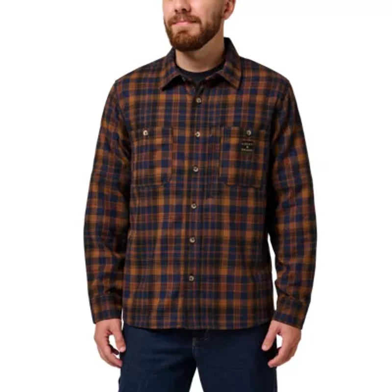 Men's Long Sleeve Yarn Dyed Elstar Plaid Flannel Work Shirt