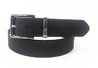 Black Embossed Leather Belt