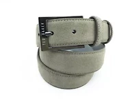 Grey Suede Leather Belt