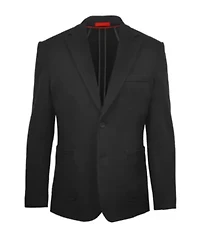 Black Solid Sport Coat