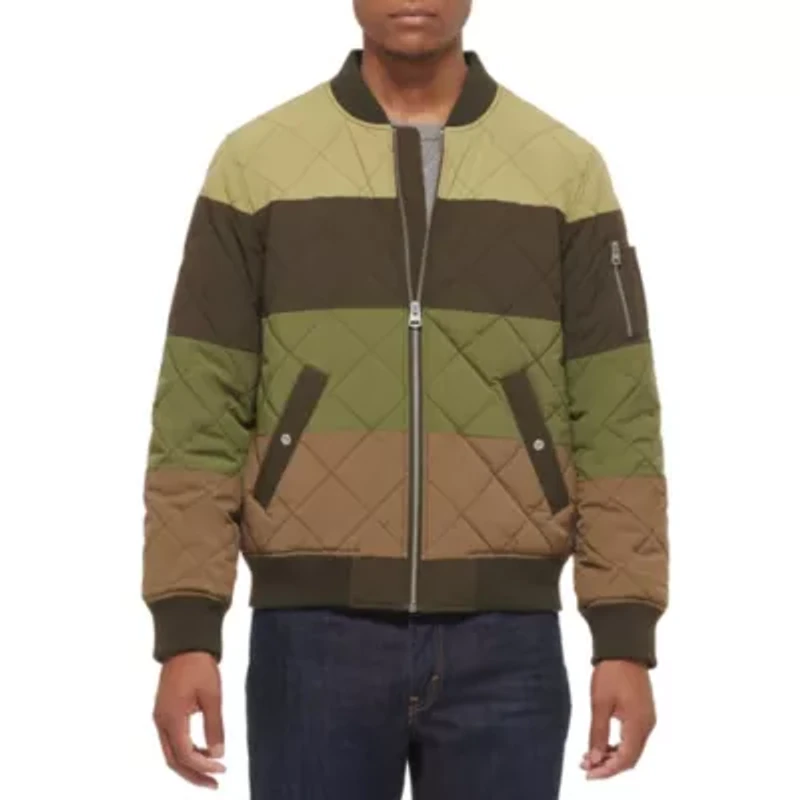 Diamond Quilted Bomber