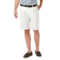 Haggar Cool 18 PRO Stretch Solid Pleat Front Shorts