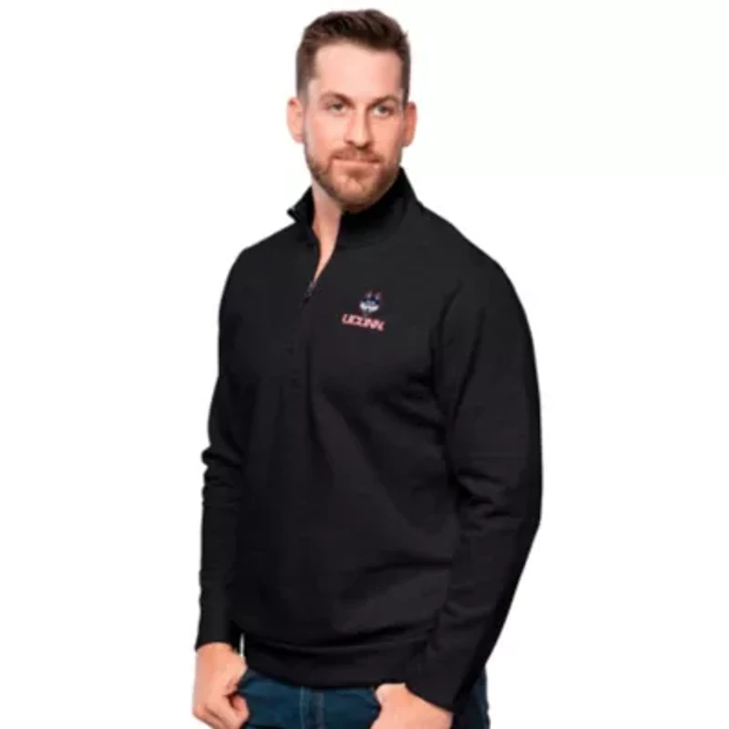 Connecticut Huskies NCAA UConn Gambit Quarter-Zip Pullover Top