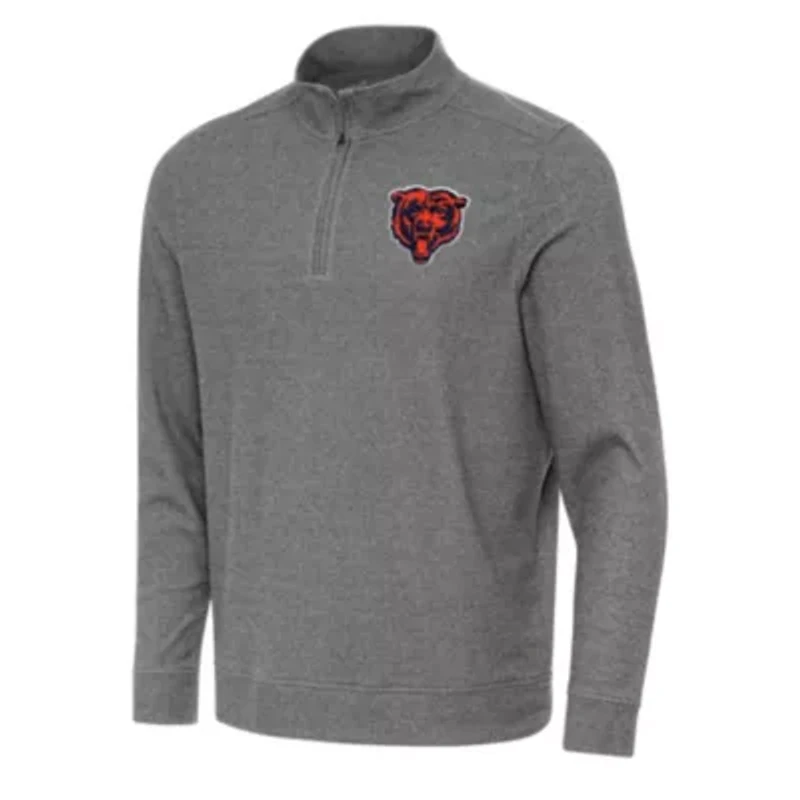 Antigua NFL Chicago Bears Men's Subtle 1/4 Zip Pullover
