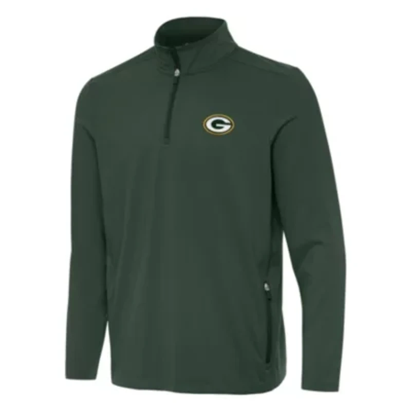 Antigua NFL Green Bay Packers Men's Perilous 1/4 Zip Pullover