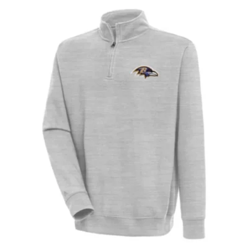 Antigua NFL Baltimore Ravens Men's Victory 1/4 Zip Mock Pullover
