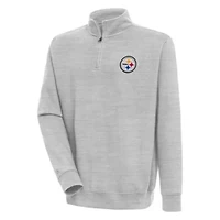 Antigua NFL Pittsburgh Steelers Men's Victory 1/4 Zip Mock Pullover