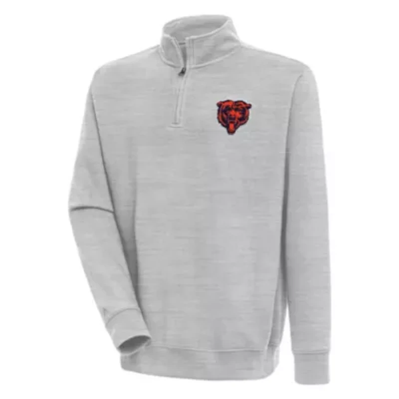 Antigua NFL Chicago Bears Men's Victory 1/4 Zip Mock Pullover